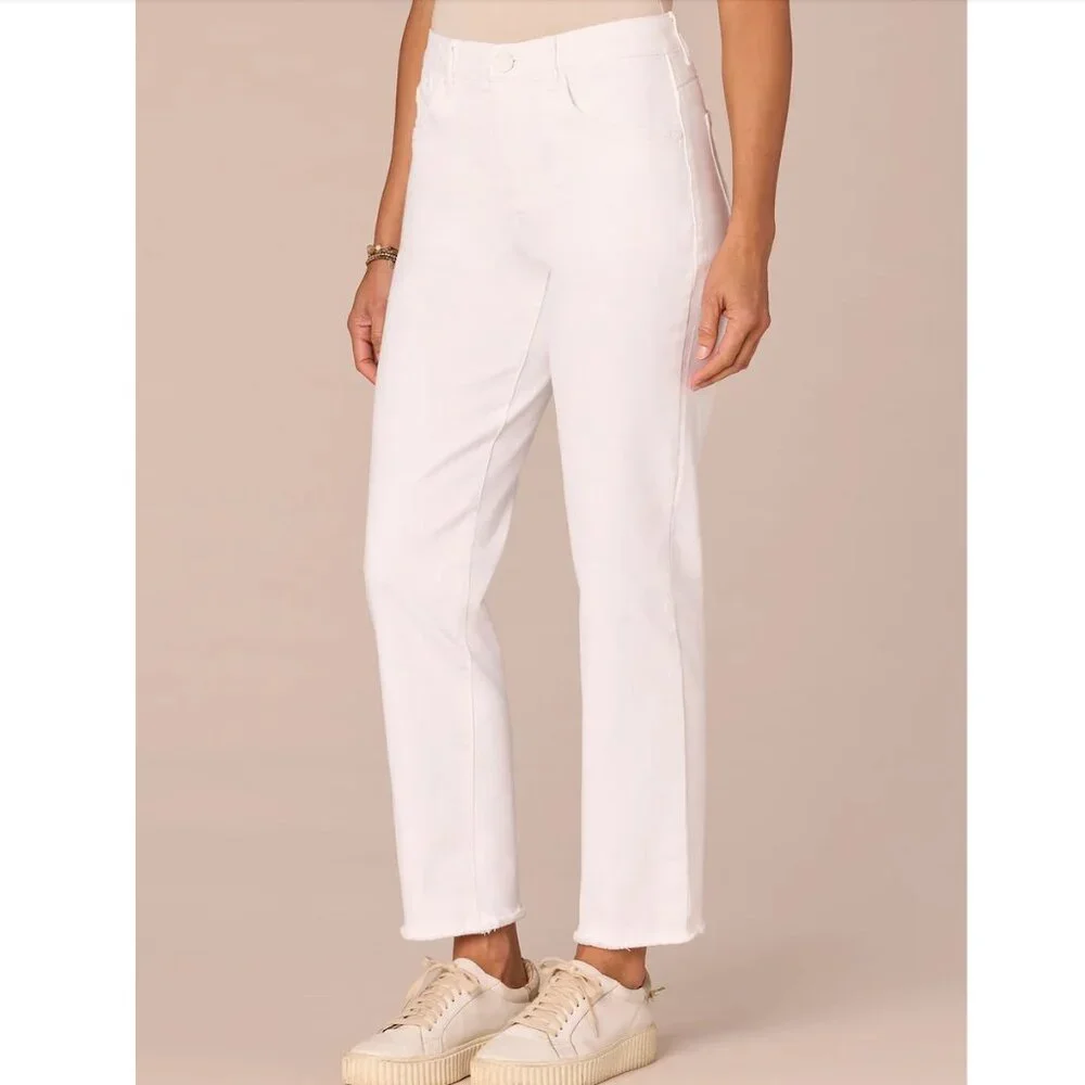 New w/Tags - Democracy Ab-Solution Hi Rise Straight Jeans, Optic White, 18P Plus - Picture 2 of 14